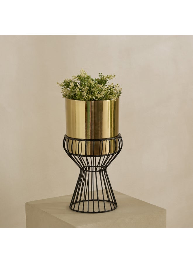 Home Box Metal Planter Stand - Gold and Black - Image 1